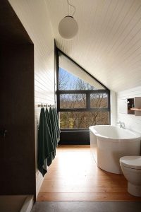 simply bathroom design on Country Home in Canada
