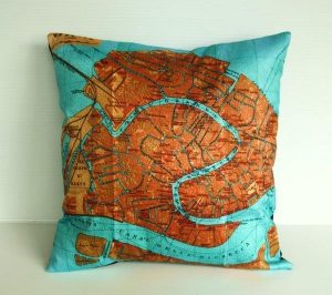 Cute and Delightful Map Pillows by Bearded Pigeon