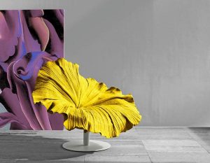 Delightful Yellow Blossom Flower Chair Design by Kenneth Cobonpuere
