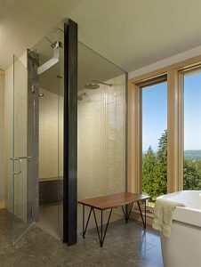 Elegant Improvement Farmhouse Interior Design Ideas shower bath