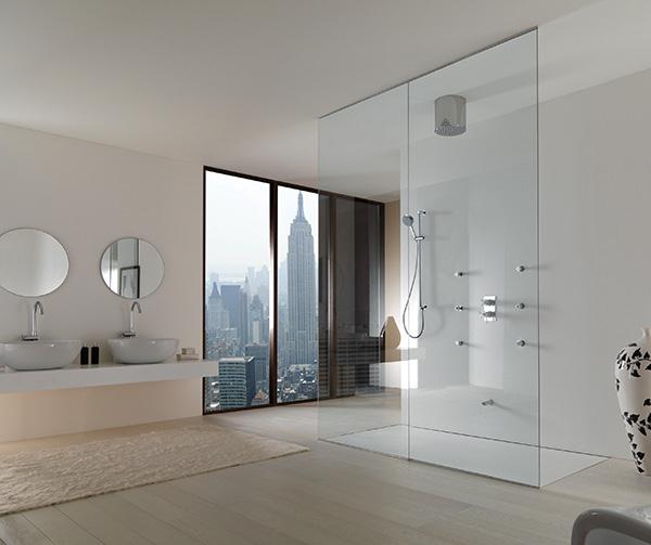 Elegant and Modern Showers Bathroom Decor Appliance with minimalist decor
