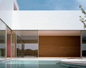 Elegant and Modern White Germany House Design Swimming pool