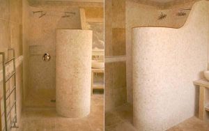 Elegant and Modern beige Showers Bathroom Decor Appliance