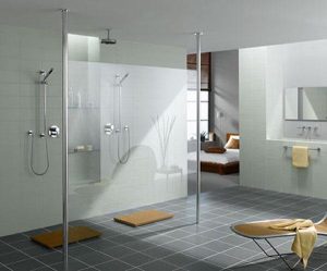 Elegant and Modern white Showers Bathroom Decor Appliance