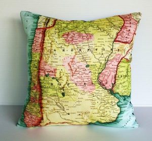 Funny Argentina Map Pillows by Bearded Pigeon