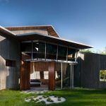 Futuristic Home Design with unique garden