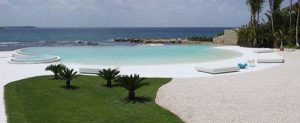 Futuristic White Beach Home in Dominican Republic swimming pool