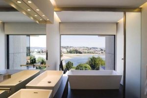 Futuristic and Bright Home Design Inspiration from A ceros Galicia bathroom