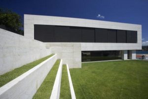 Futuristic and Bright Home Design Inspiration from A ceros Galicia garden decor