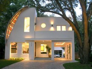 Futuristic and Cool Home Design with amazing circular roof ideas