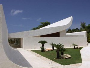 Futuristic unique White Beach Home in Dominican Republic