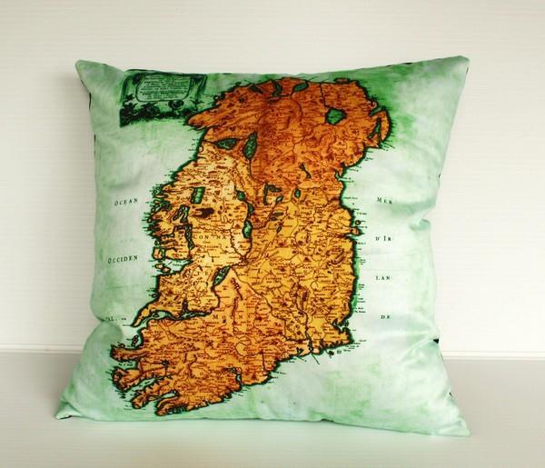 Unique Map Pillows Design by Bearded Pigeon