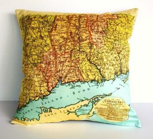 attractive Map Pillows by Bearded Pigeon