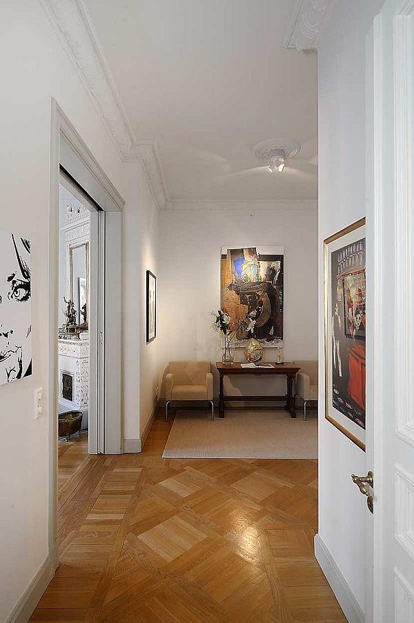 corridor decor on wonderful Apartment Design with Classical Swedish Style