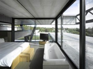 luxurious bedroom design on Hemeroscopium House from Ensamble Studio