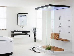 Simply Elegant and Modern Showers Bathroom Decor Appliance