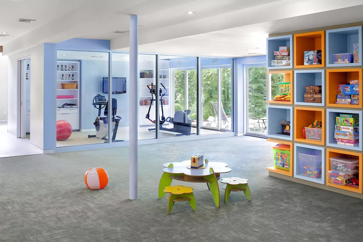 Colorful Home Gym Design Ideas